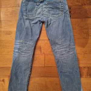 AG jeans, ex-boyfriend slim distressed jeans.